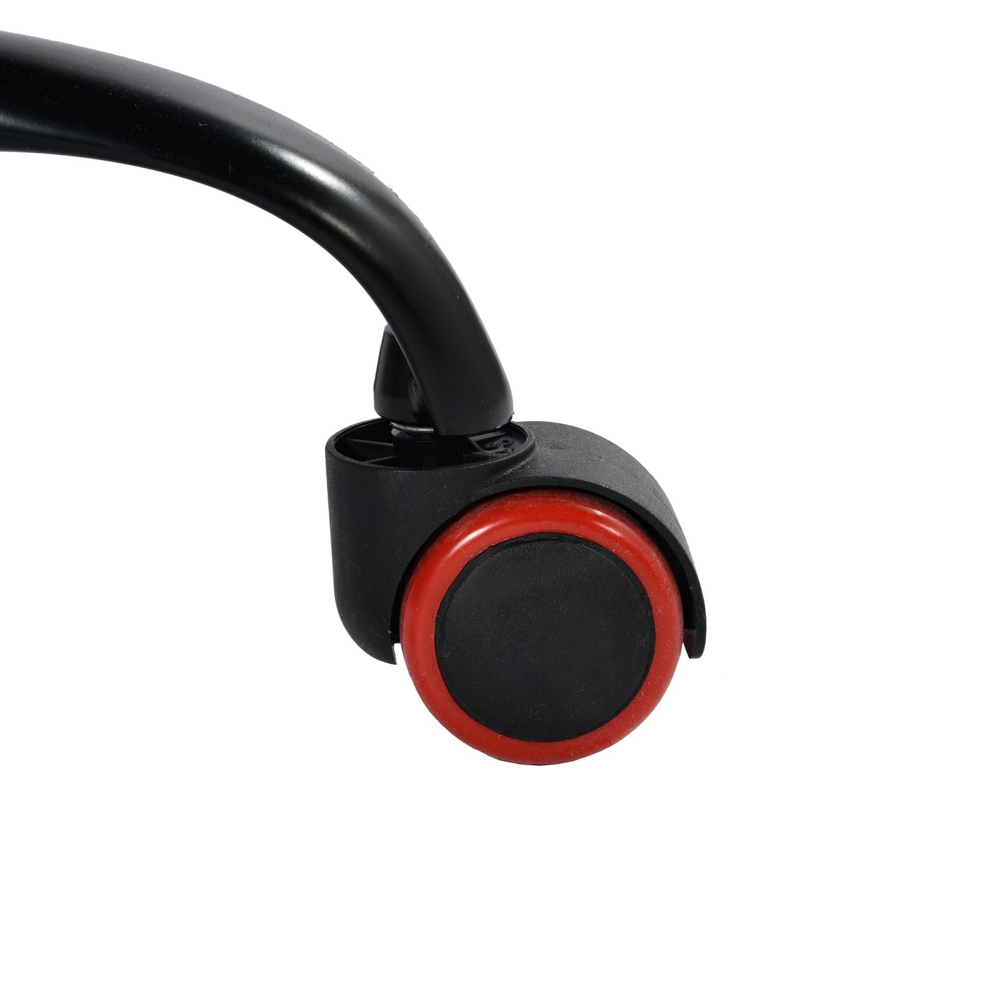 Baseline Foldable Tray Table & Carnation Swivel Chair Set, Red with Black Corduroy