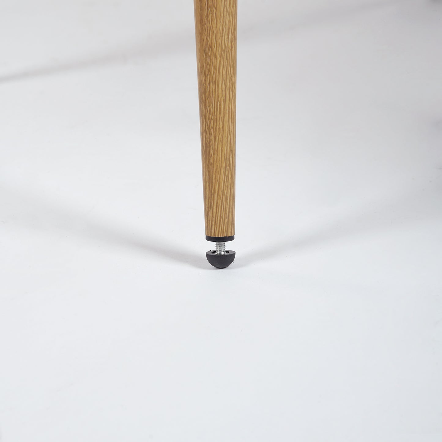 Haseeb Swivel Counter Stools with Oak-Look Legs, 26", Set of 2, Beige