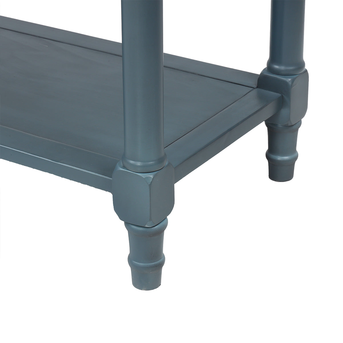 Langford Traditional Console Table, Blue