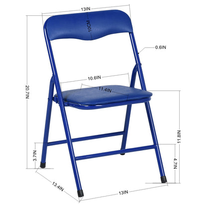 Page Kids’ Folding Table & Chair Set, 5-Piece, Multi-Color