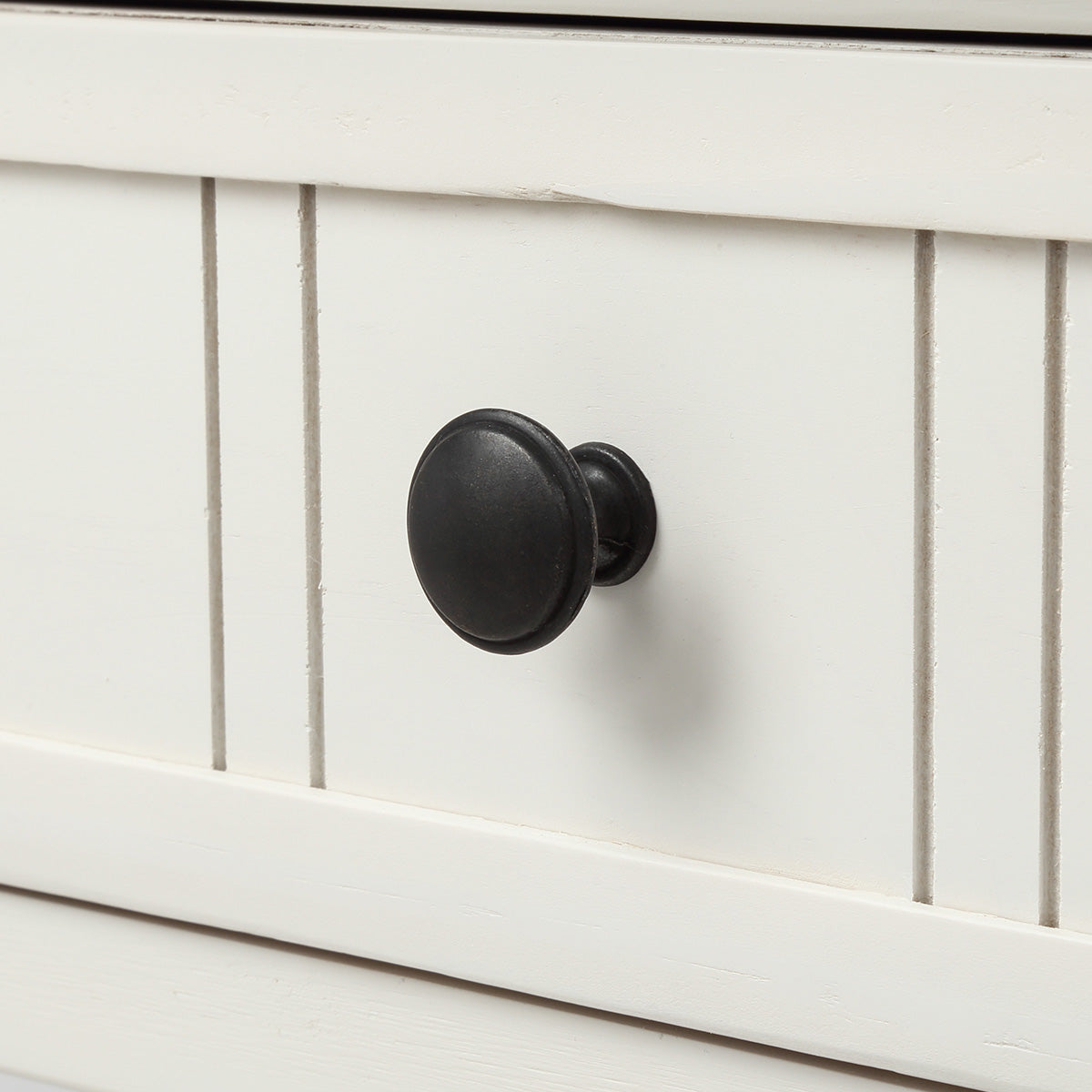 Langford Traditional Console Table, Ivory