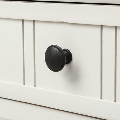 Langford Traditional Console Table, Ivory