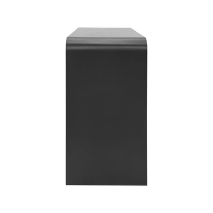 Noirvale Console Table, 47.25", Black