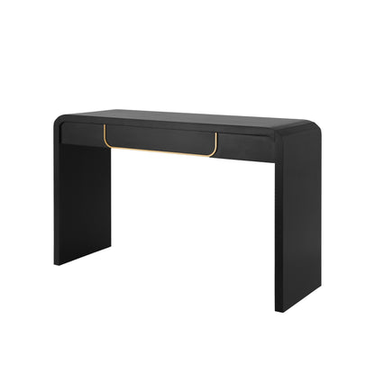 Noirvale Console Table, 47.25", Black