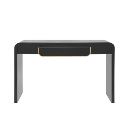 Noirvale Console Table, 47.25", Black