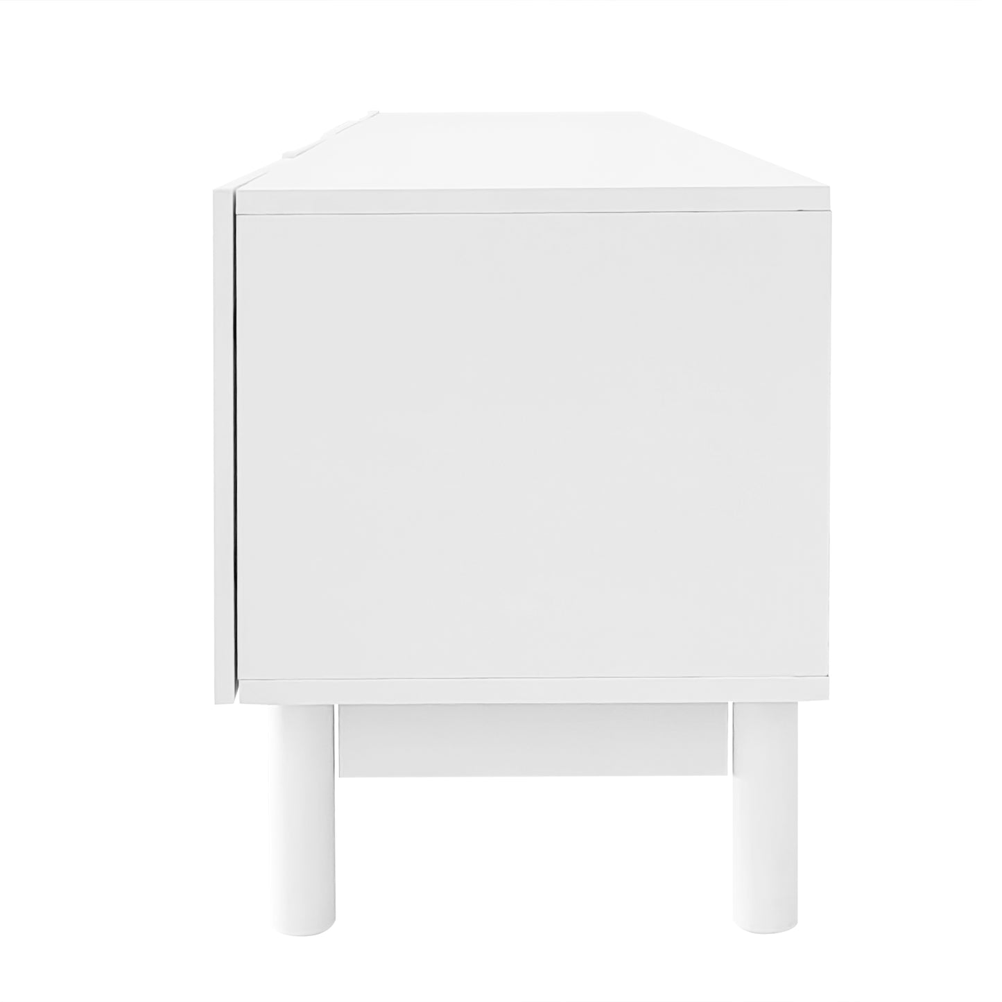 Varsity Modern Arc TV Stand, 66.5", White