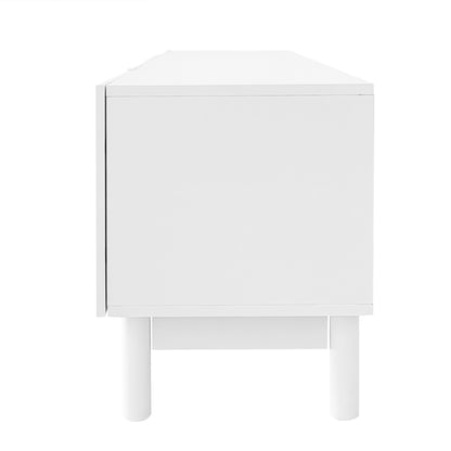 Varsity Modern Arc TV Stand, 66.5", White
