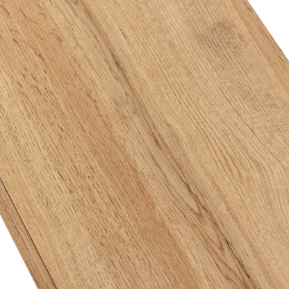 Hollin Modern TV Stand with LED Lighting, Brown Wood-Look