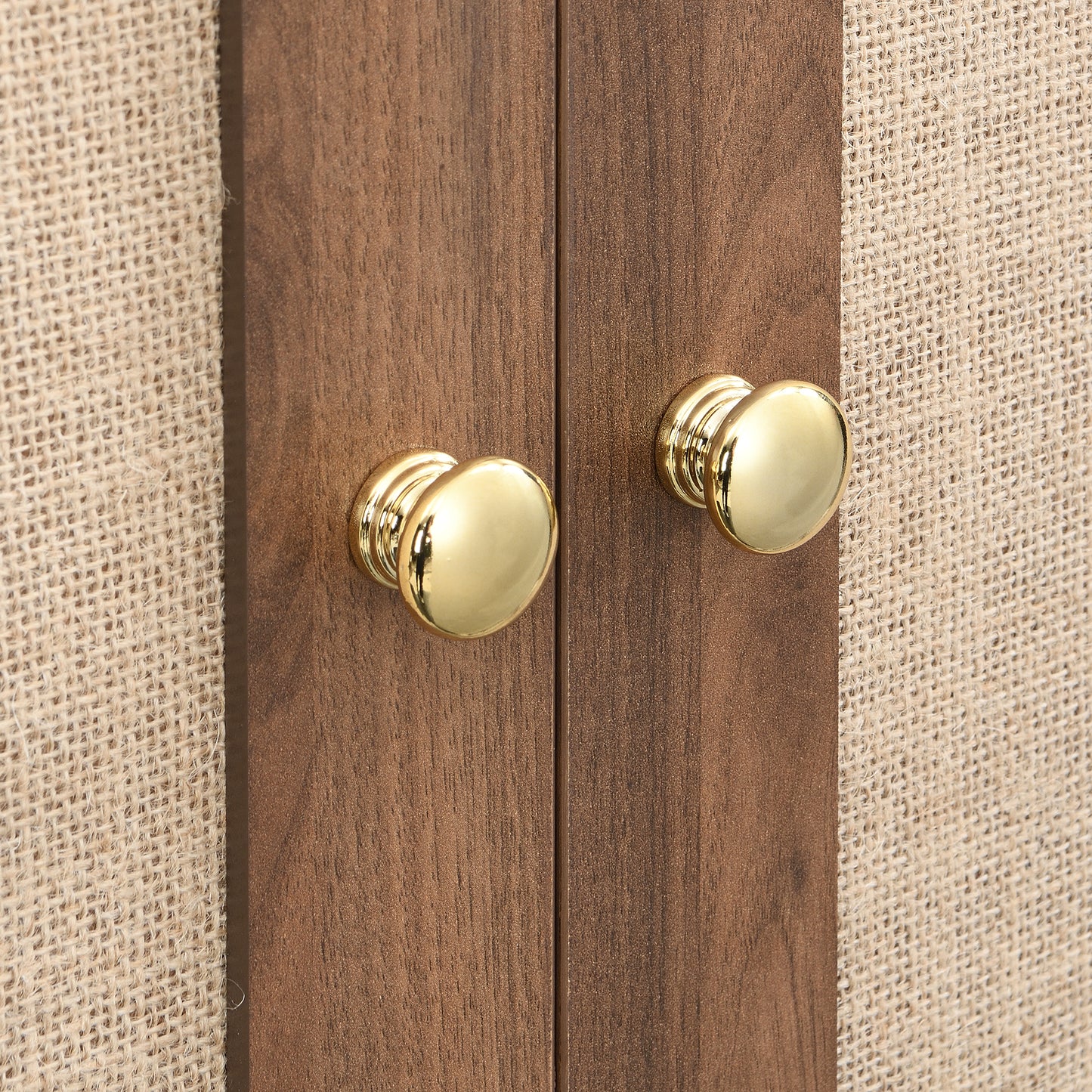 Roselin Walnut-Look Wardrobe Armoire with Drawer