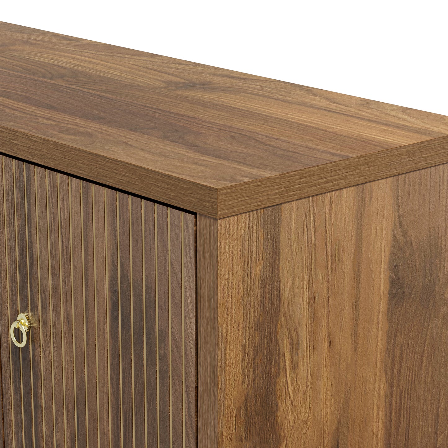 Maribel Storage Shoe Cabinet, Brown Wood-Look