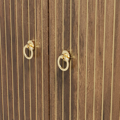 Maribel Storage Shoe Cabinet, Brown Wood-Look