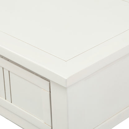 Langford Traditional Console Table, Ivory