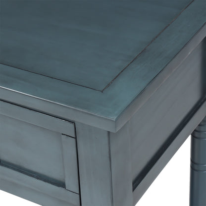 Langford Traditional Console Table, Blue