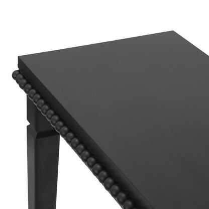 Bexley Wood-Pattern Console Table, 48", Black