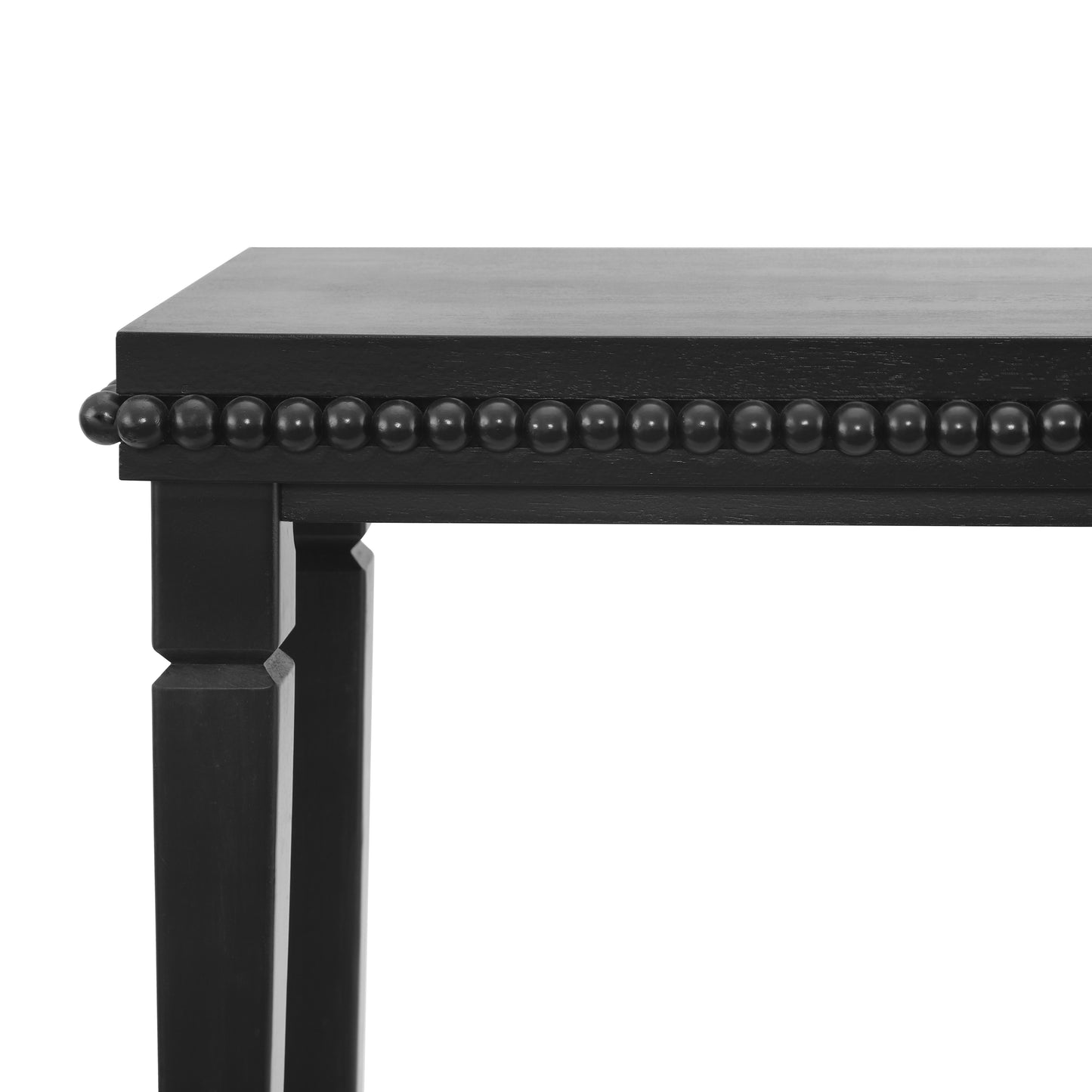 Bexley Wood-Pattern Console Table, 48", Black