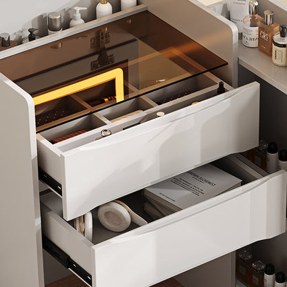 Elowen Makeup Vanity Desk Set, White