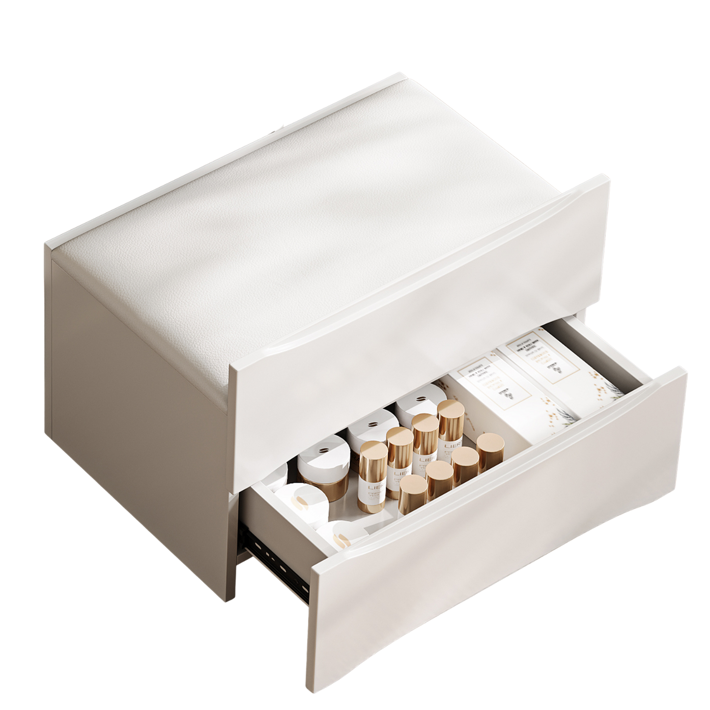 Serelle Makeup Vanity Desk Set, White