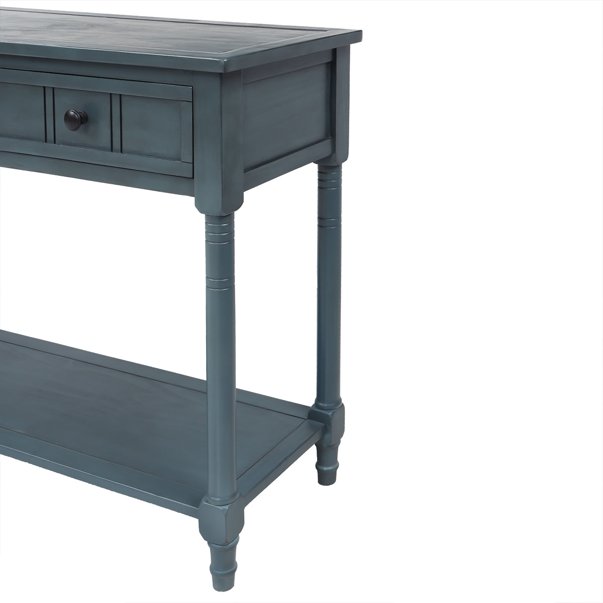 Langford Traditional Console Table, Blue