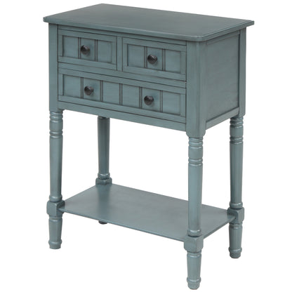 Ashford Narrow Console Table, Blue