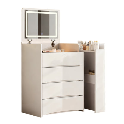 Elowen Makeup Vanity Desk Set, White