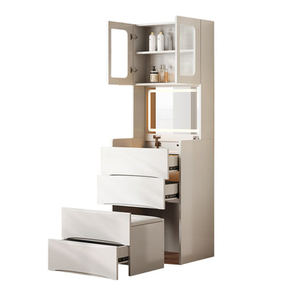 Serelle Makeup Vanity Desk Set, White