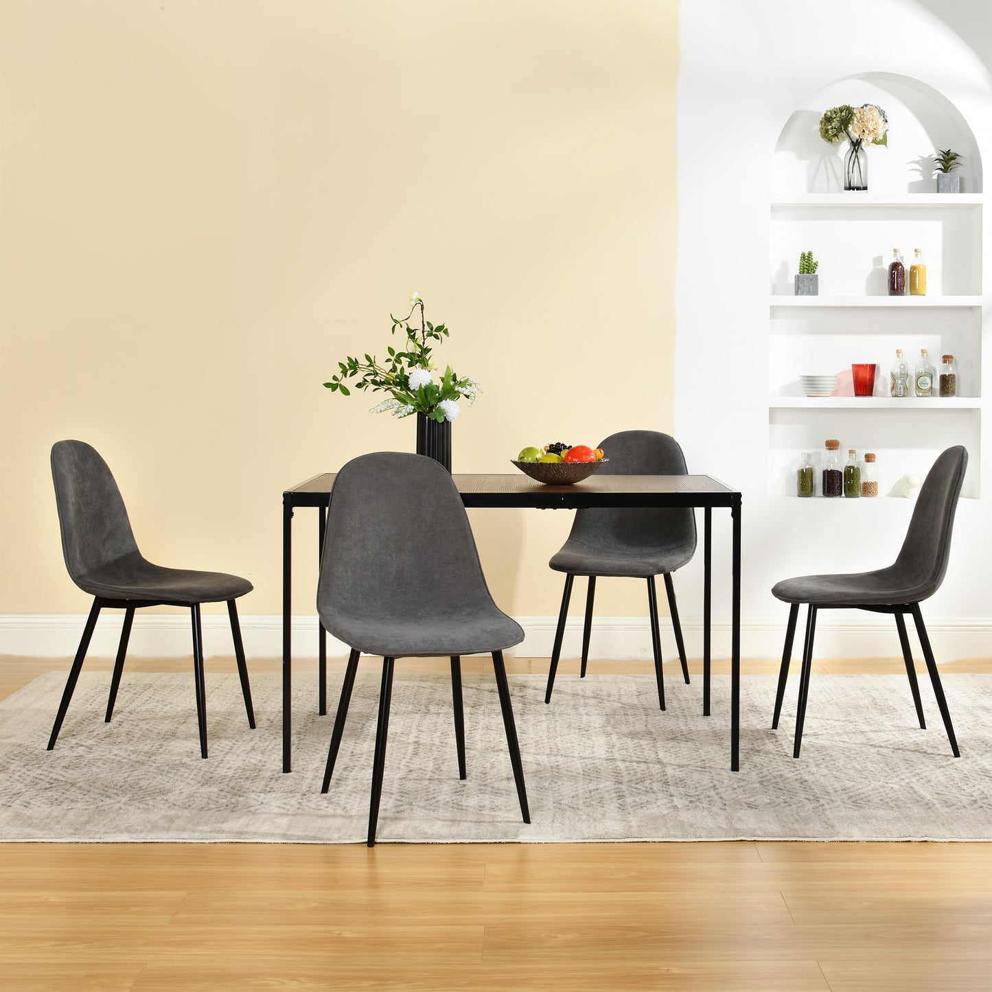 Charlton Fabric Dining Chair, Grey  set of 4