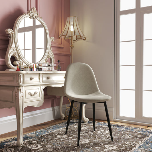 Charlton Fabric Dining Chair, Khaki, set of 4