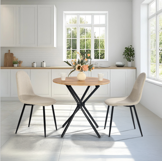 Charlton Fabric Dining Chair, Set of 4, Khaki