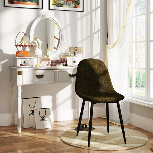 Charlton Fabric Dining Chair, Lime Green, Set of 4