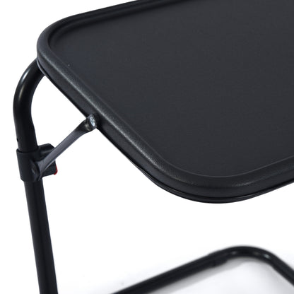 Baseline Modern Foldable Tray Table, Adjustable Height, Black