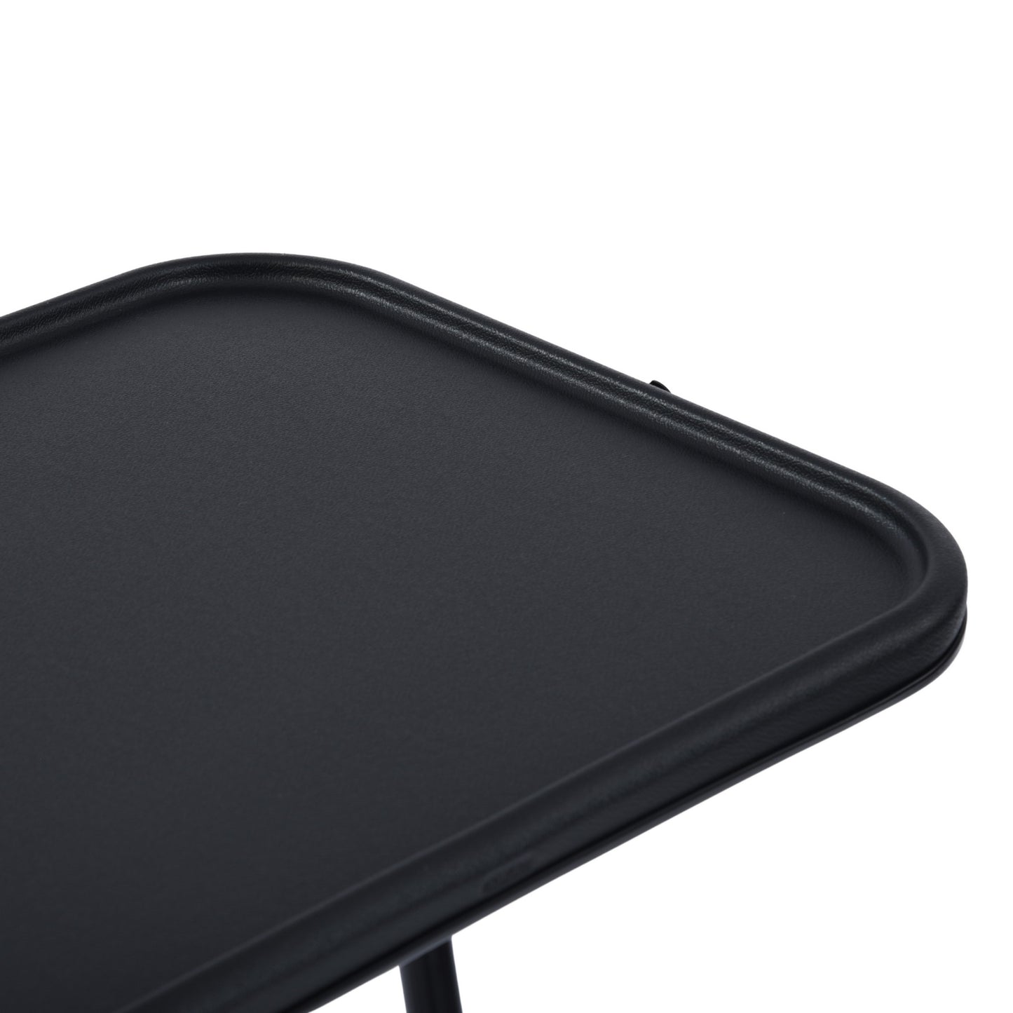 Baseline Modern Foldable Tray Table, Adjustable Height, Black