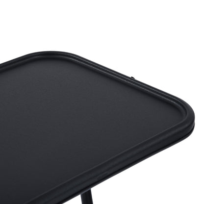 Baseline Modern Foldable Tray Table, Adjustable Height, Black