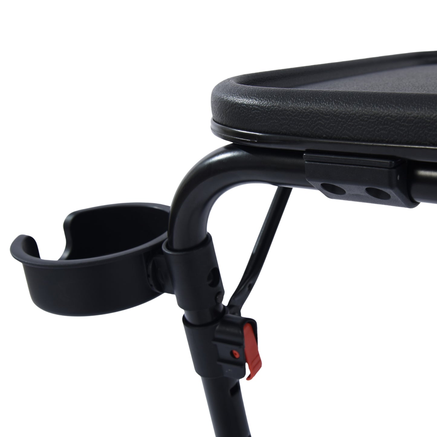 Baseline Modern Foldable Tray Table, Adjustable Height, Black