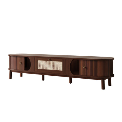 Marlowe TV Stand, 67", Walnut Wood-Pattern