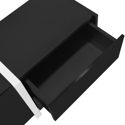 Vantis High Gloss TV Stand with LED Lighting, Black