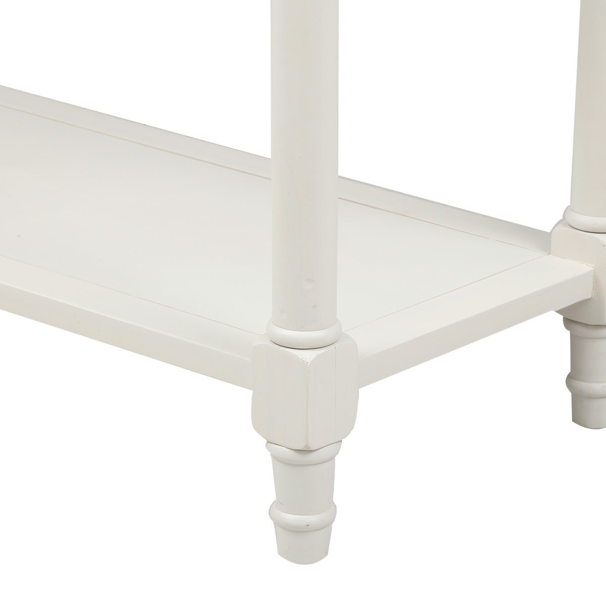 Langford Traditional Console Table, Ivory