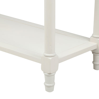 Langford Traditional Console Table, Ivory