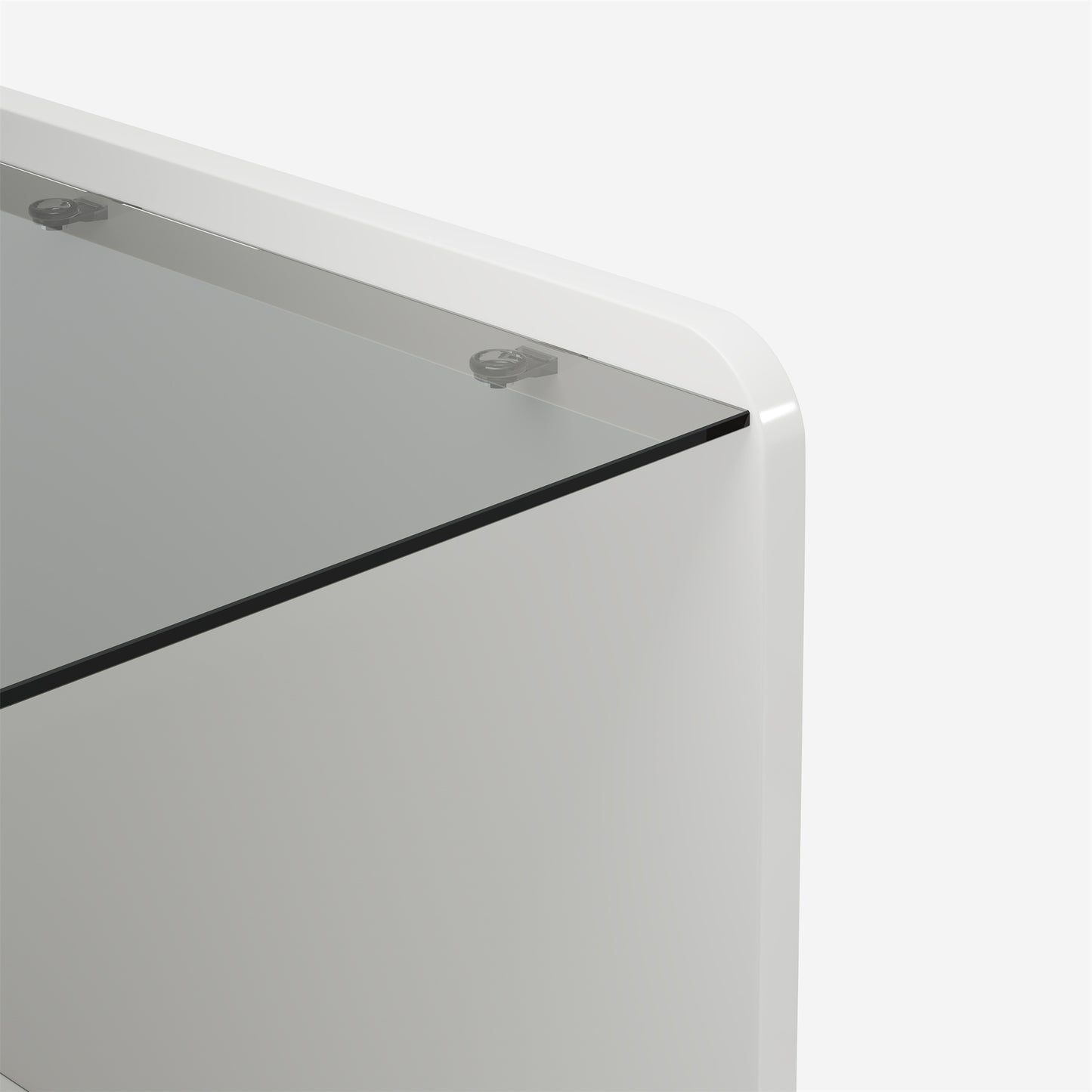 Mirella High-Gloss Lift-Top Coffee Table with LED Accent Lighting, White