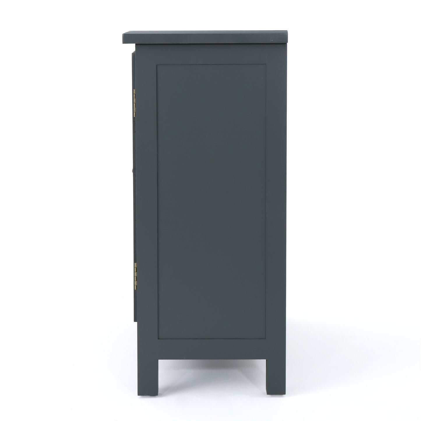Willowcrest Mirrored Accent Cabinet, 31.5", Charcoal Grey