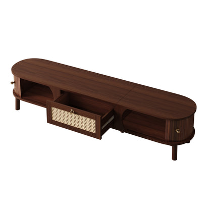 Marlowe TV Stand, 67", Walnut Wood-Pattern