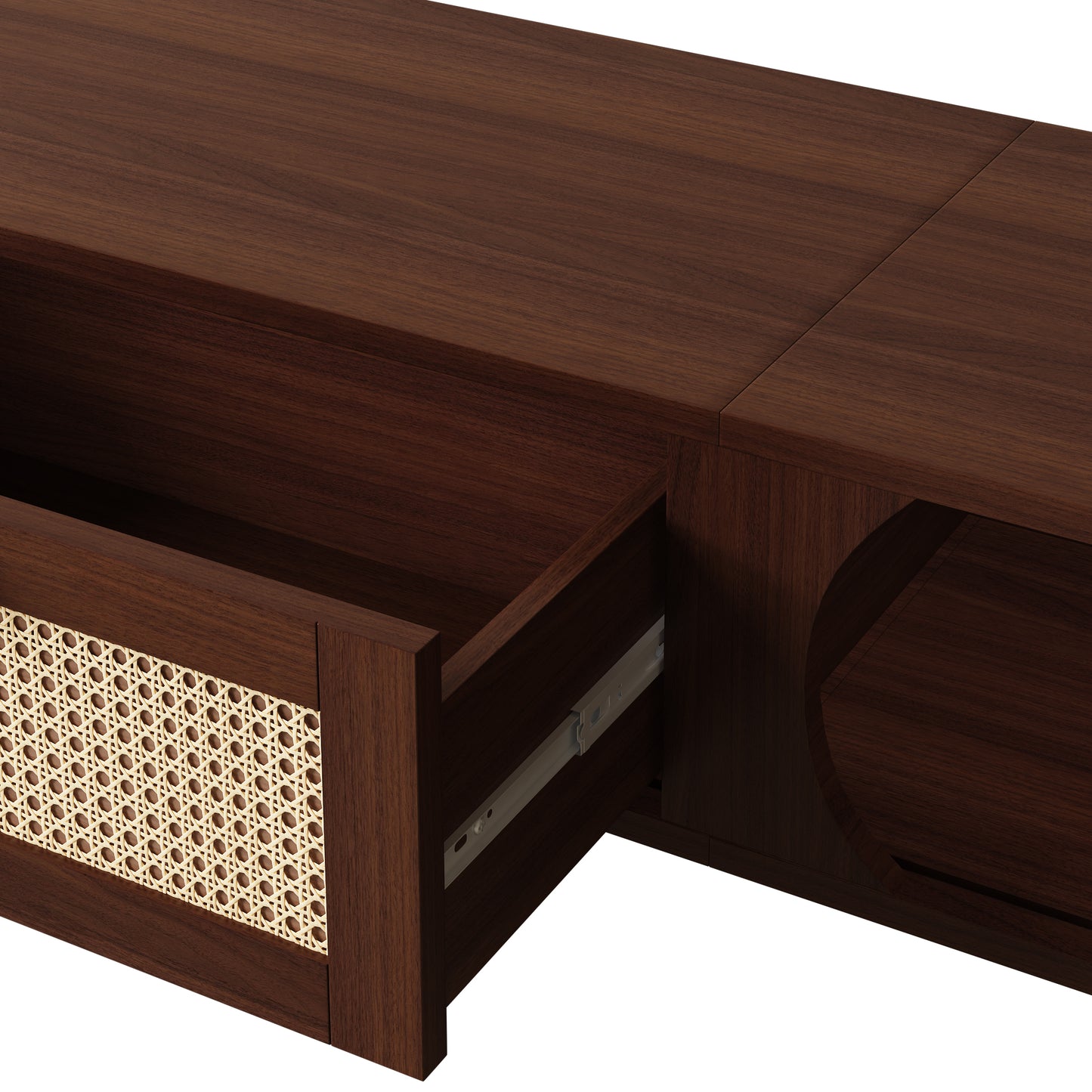 Marlowe TV Stand, 67", Walnut Wood-Pattern
