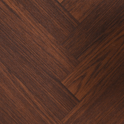 Ashbury Chevron Storage Cabinet, 35.5", Black with Wooden Doors