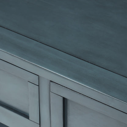 Langford Traditional Console Table, Blue