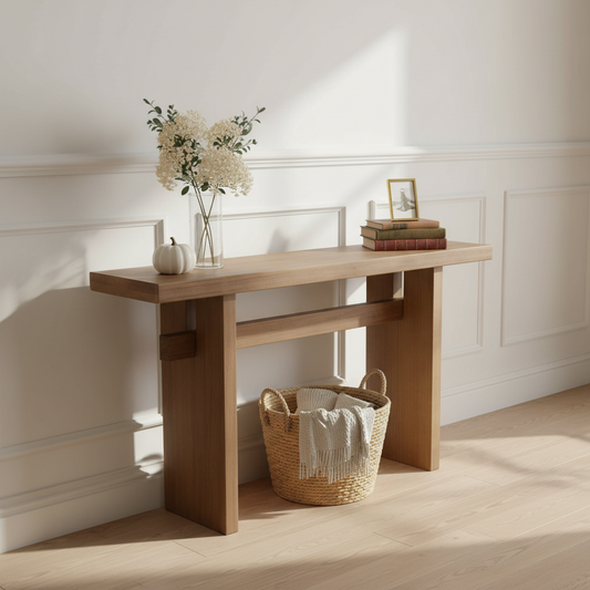 Atwell Console Table, 59.25", Natural