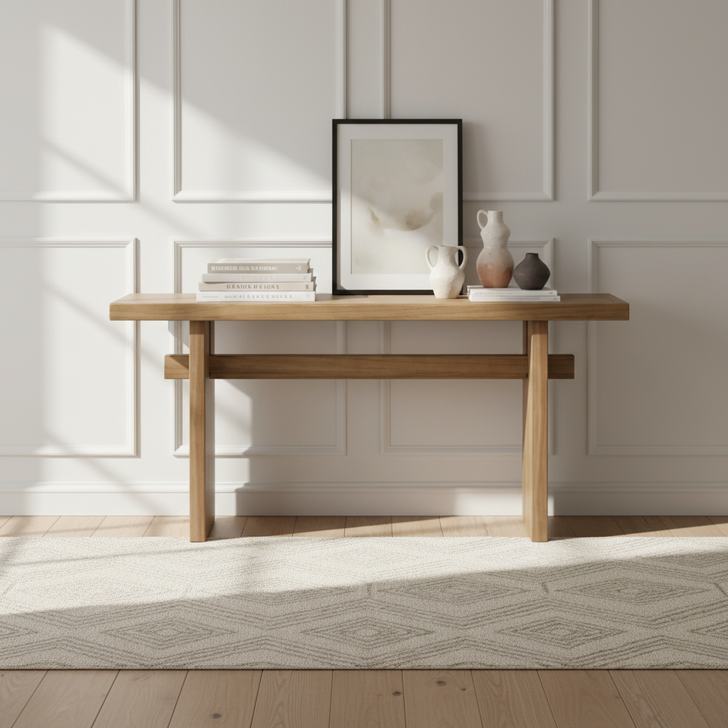 Atwell Console Table, 59.25", Natural