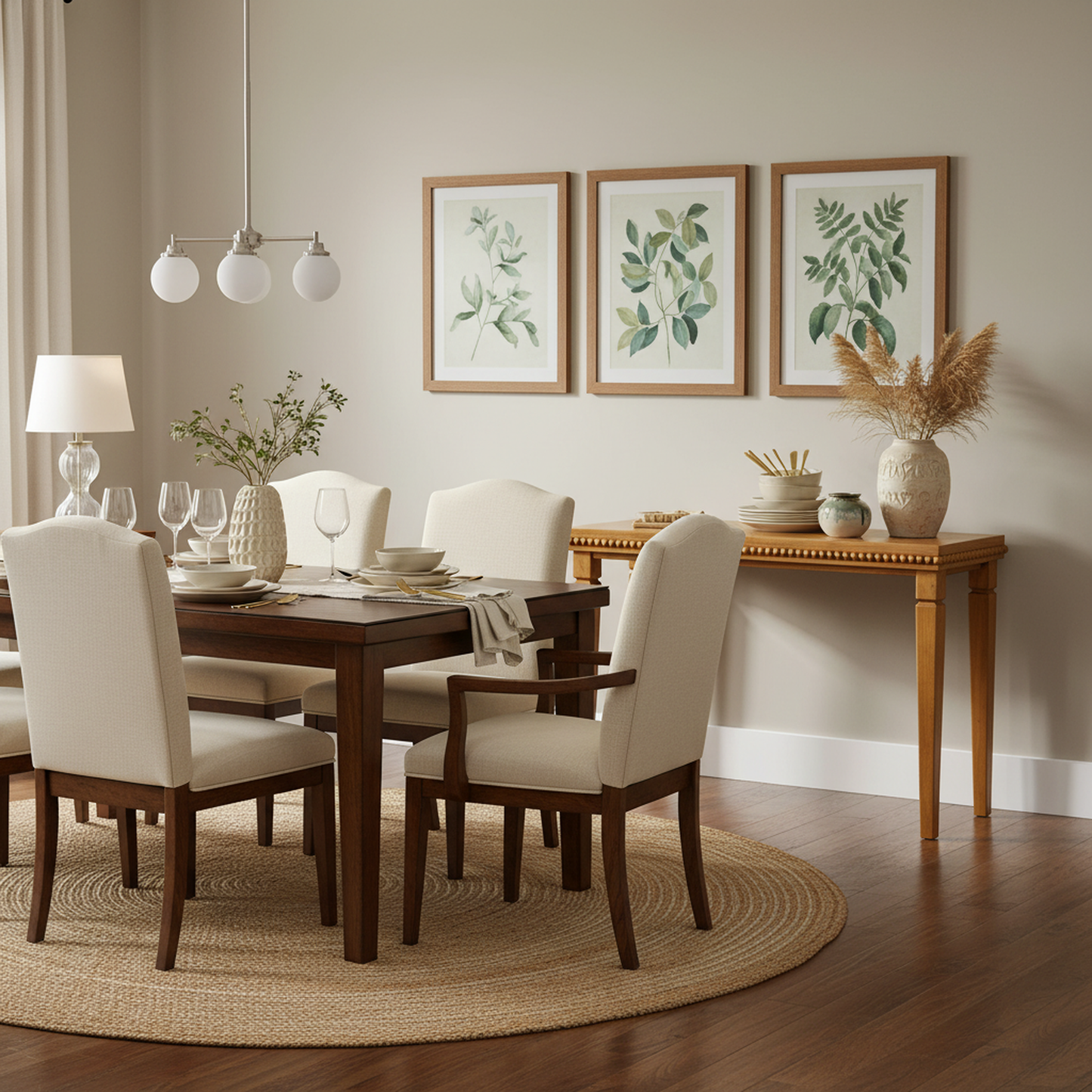 Bexley Wood-Pattern Console Table, 48", Brown