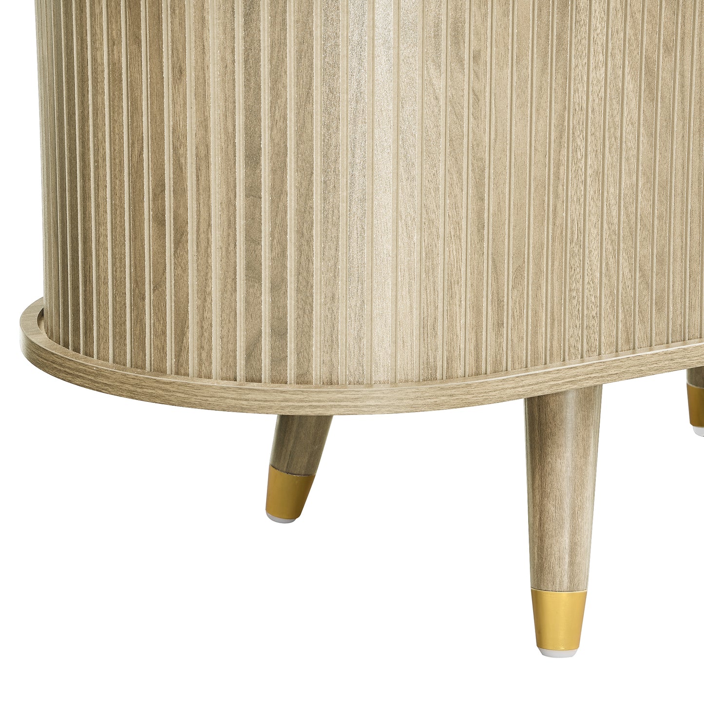 Westmere Sliding-Door TV Stand, Light Wood-Look