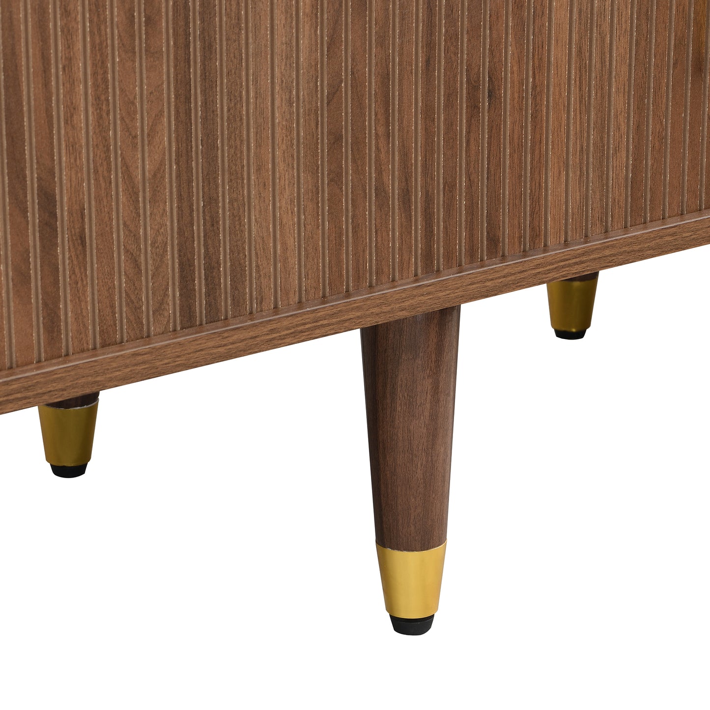 Westmere Sliding-Door TV Stand, Brown Wood-Look