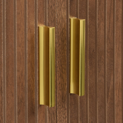 Westmere Sliding-Door TV Stand, Brown Wood-Look