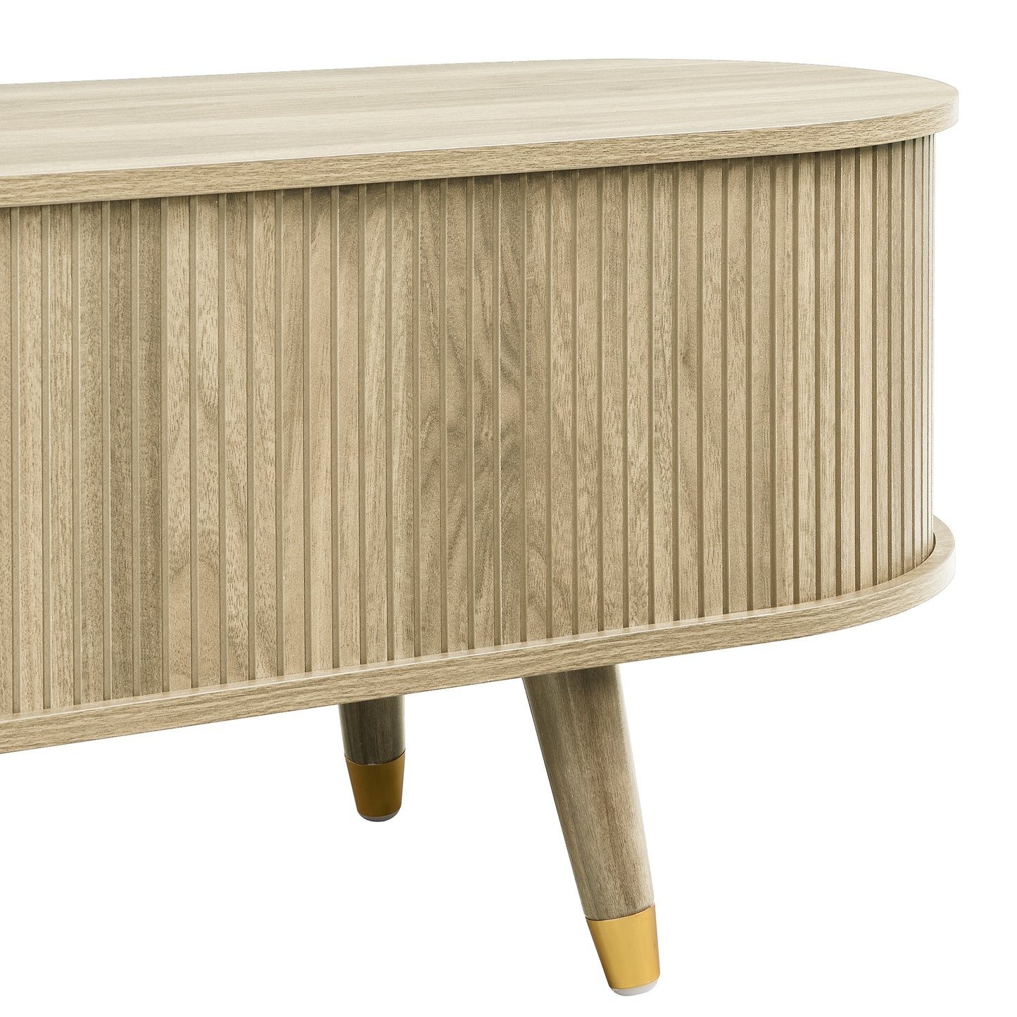 Westmere Sliding-Door TV Stand, Light Wood-Look